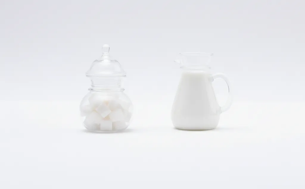Glassy Bliss Duo: Milk & Sugar Set 0