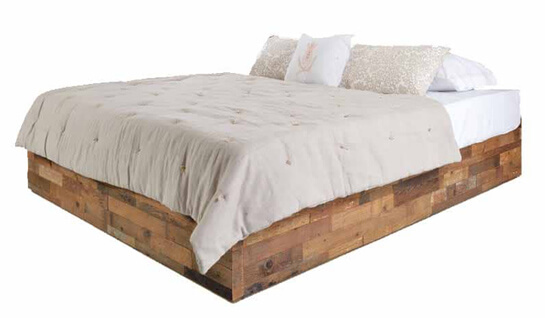 Reclaimed Wooden Bed Base 0