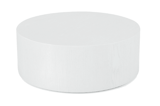 Fiber glass Coffee Table - Round Shape - White Color 0
