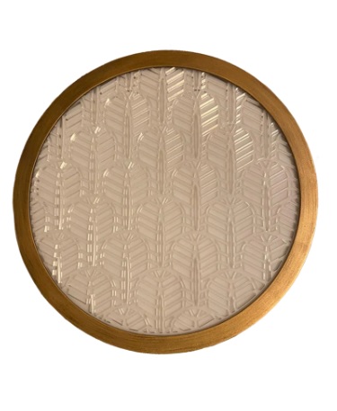 Edfu Disc Light Palm Pattern, Antique Gold 0