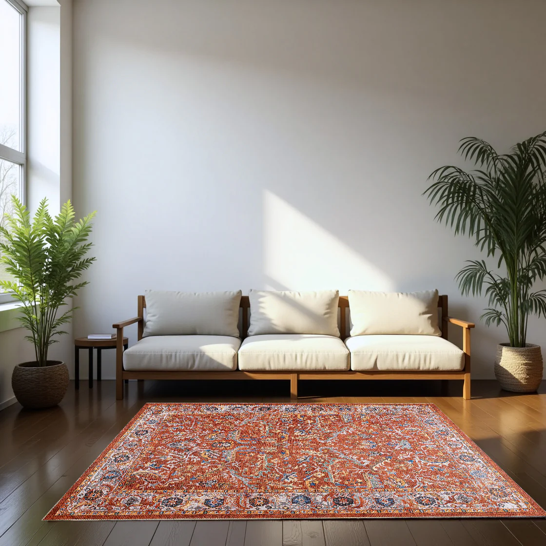 Nuwara Digital Woven Rug – Vintage Warmth for Everyday Ease 2