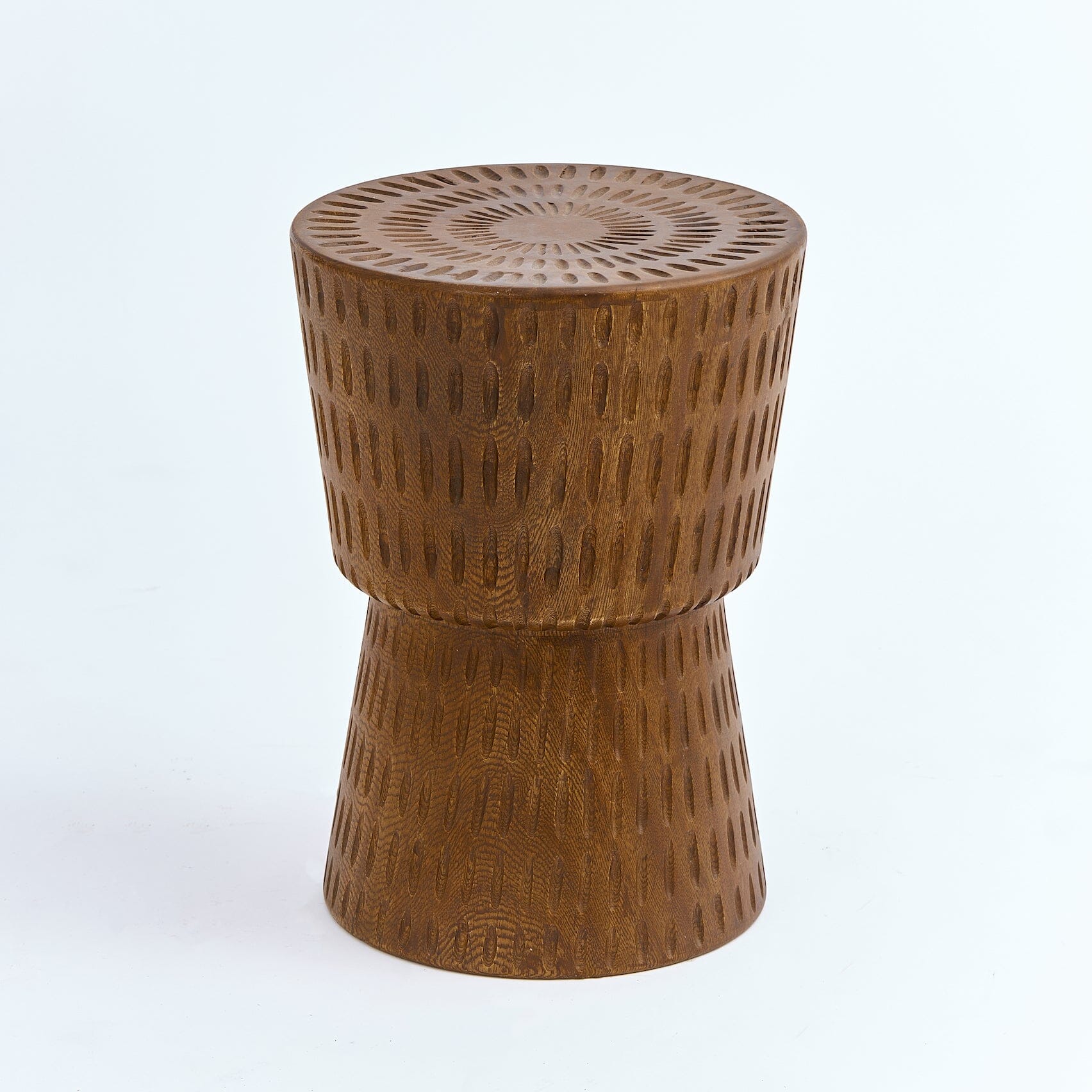 New Rook Side Table - Massive Beech Wood - Round Design 0