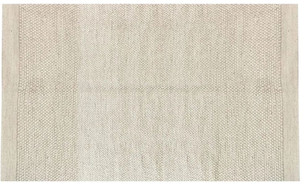 Pebble Handwoven Wool Rug – Classic Textured Ivory Design 0