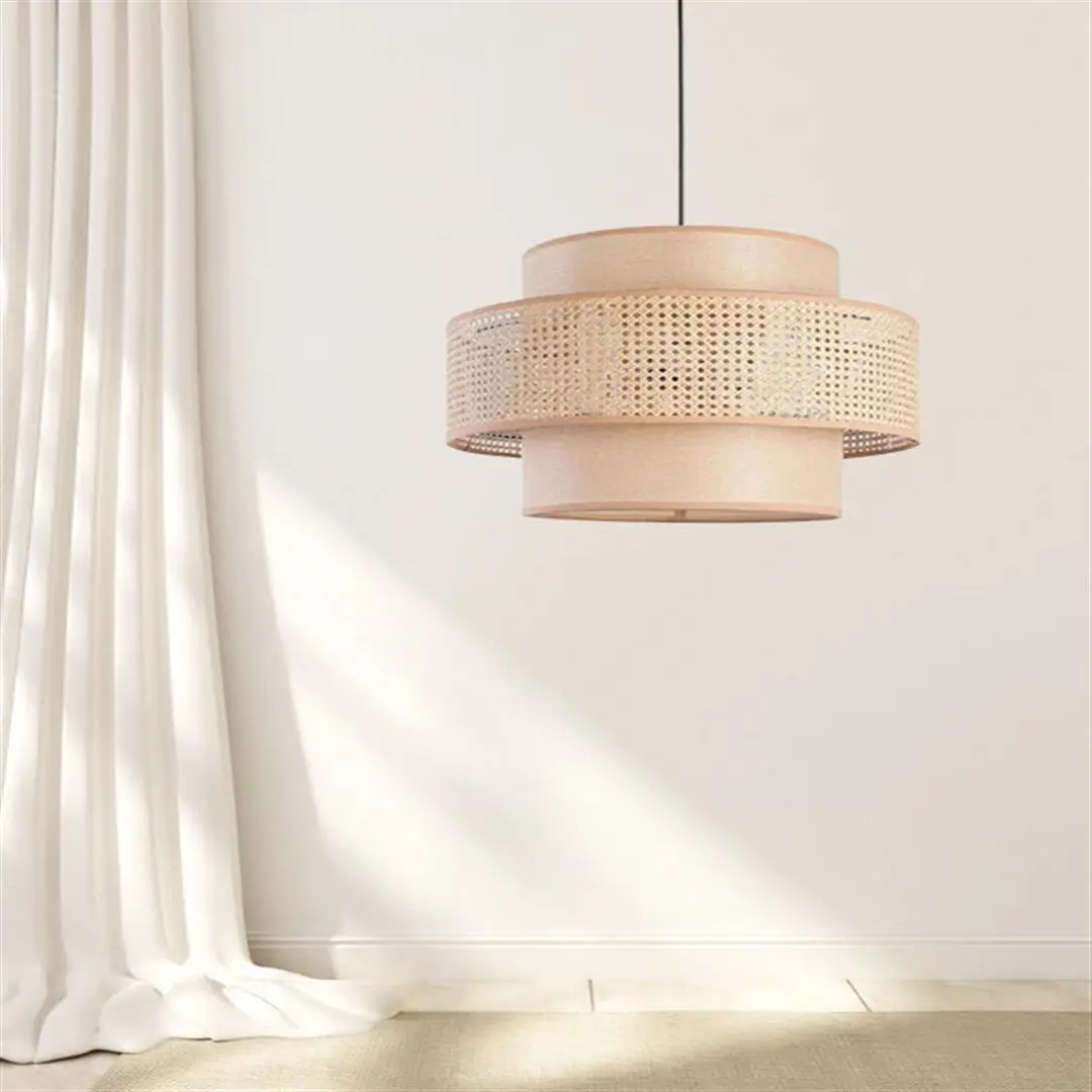 boho rattan pendant lamp BL14 1