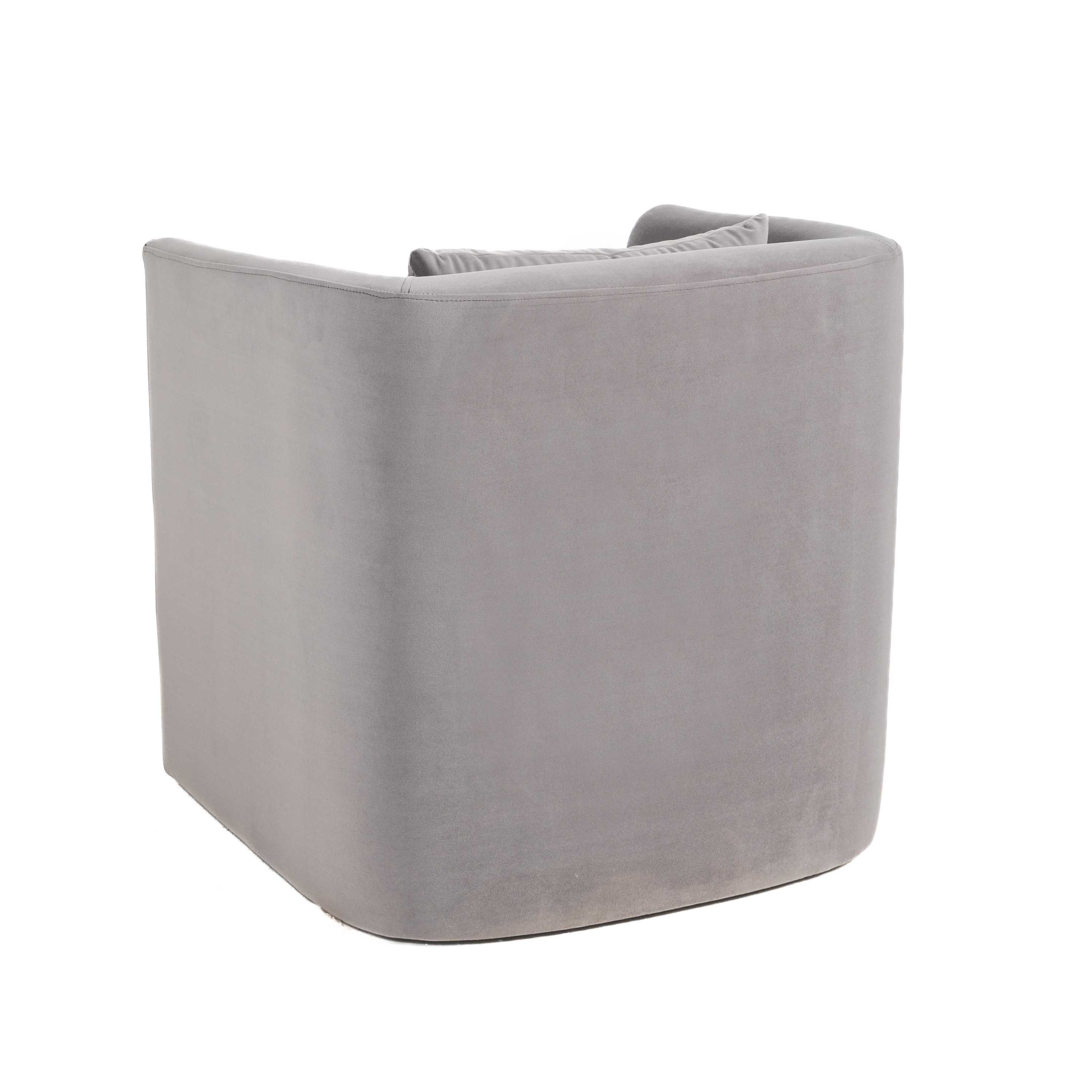 Barrel Upholstered Armchair 2