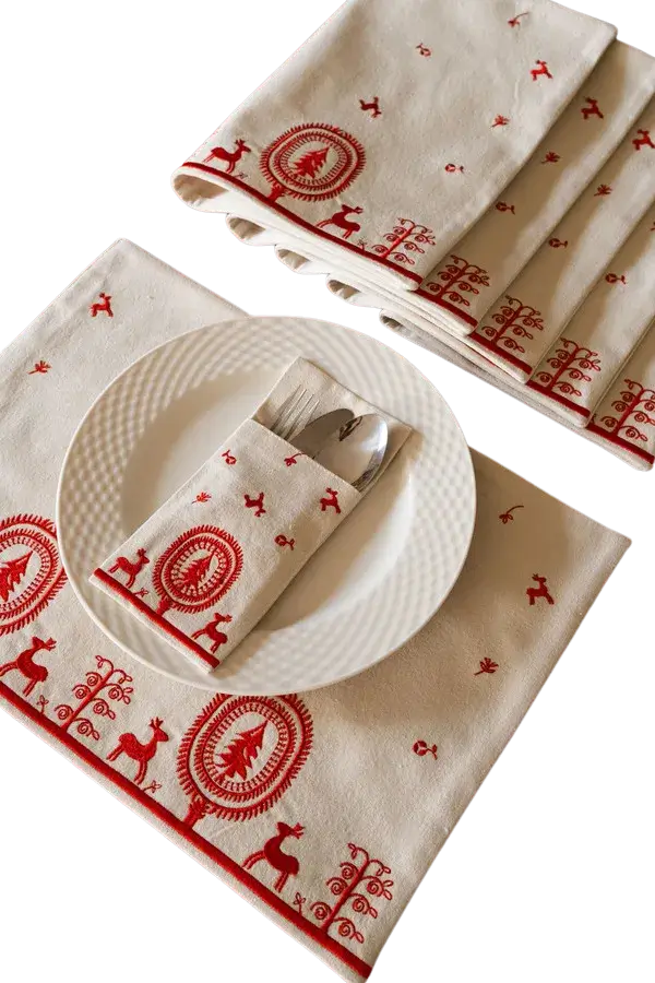 Deer Garden Placemat Set 0