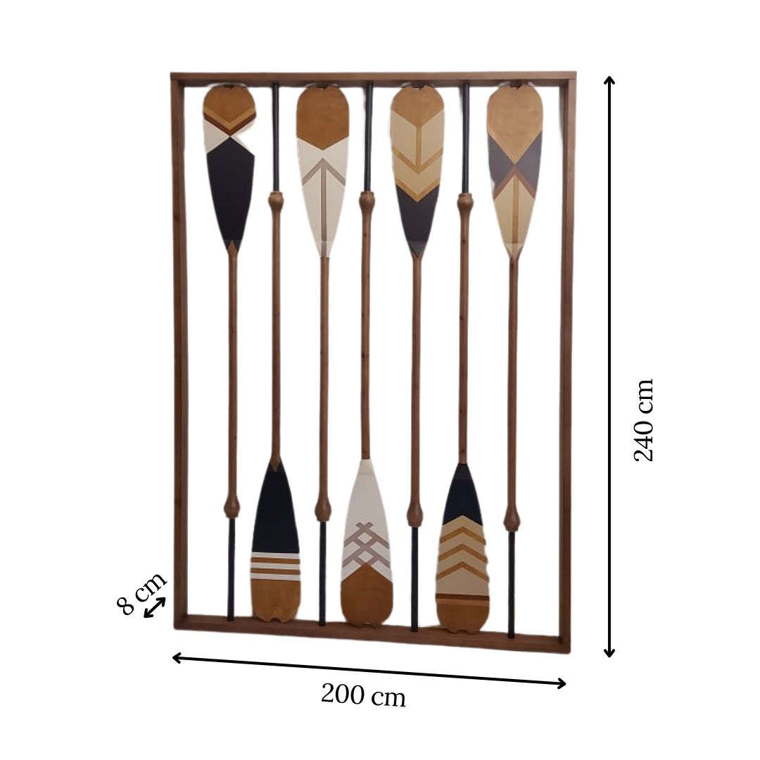 Chic Oar Partition In Pine Wood & Premium Finish 1