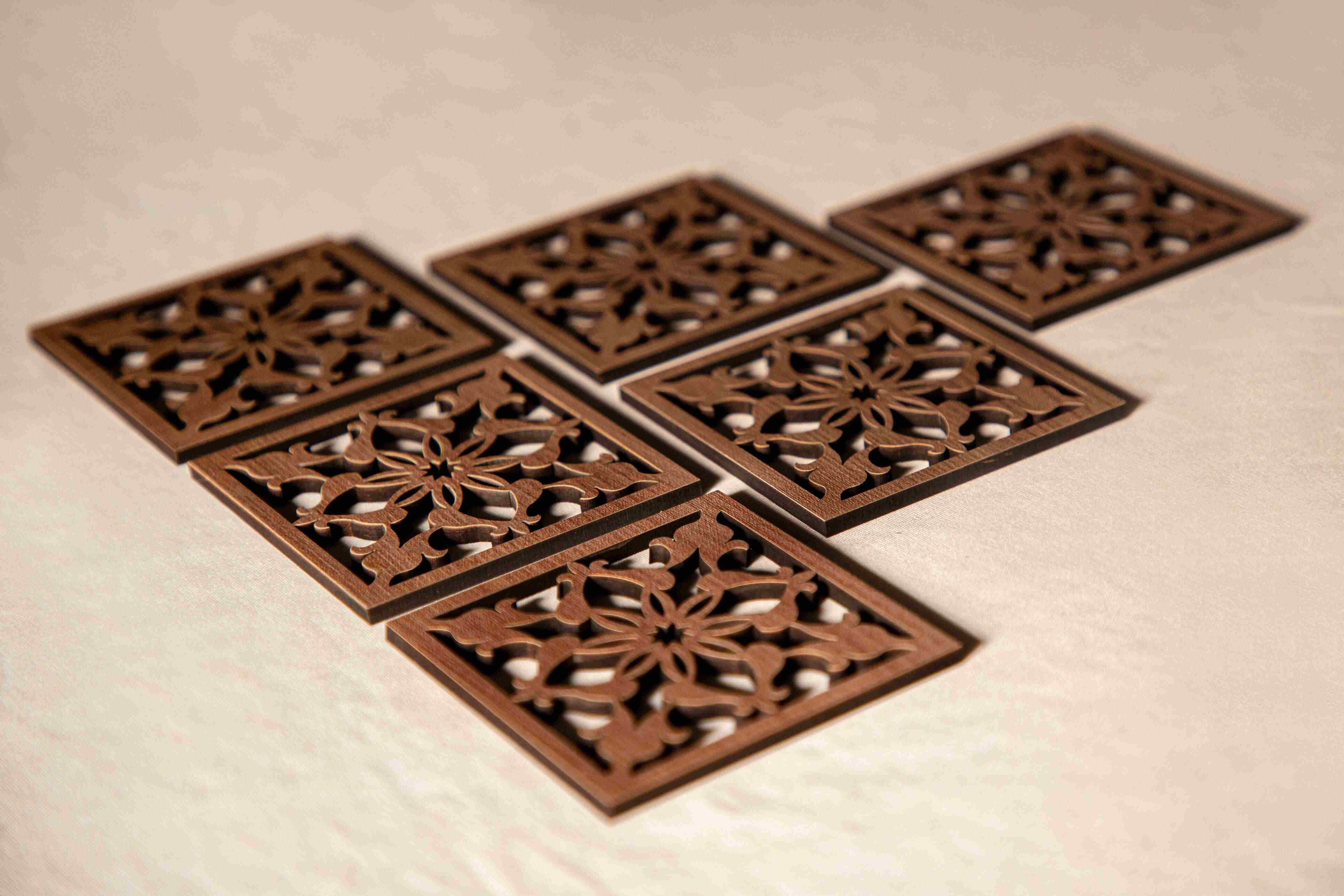 Afghan Coasters - Set of 6 1