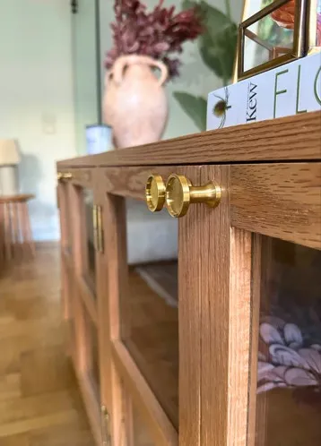 NJ Buffet/ Back sofa Wooden Body With Glass Front 4