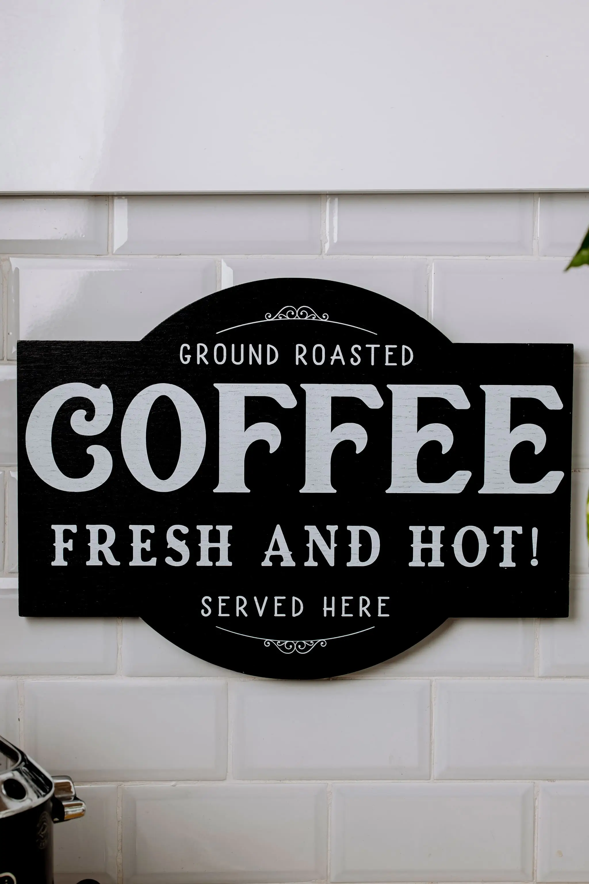 “Fresh & Hot "Coffee sign – Black 0