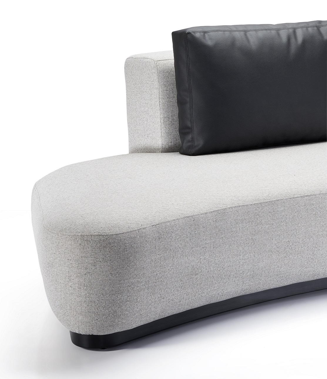 Armless Curved Sofa 3