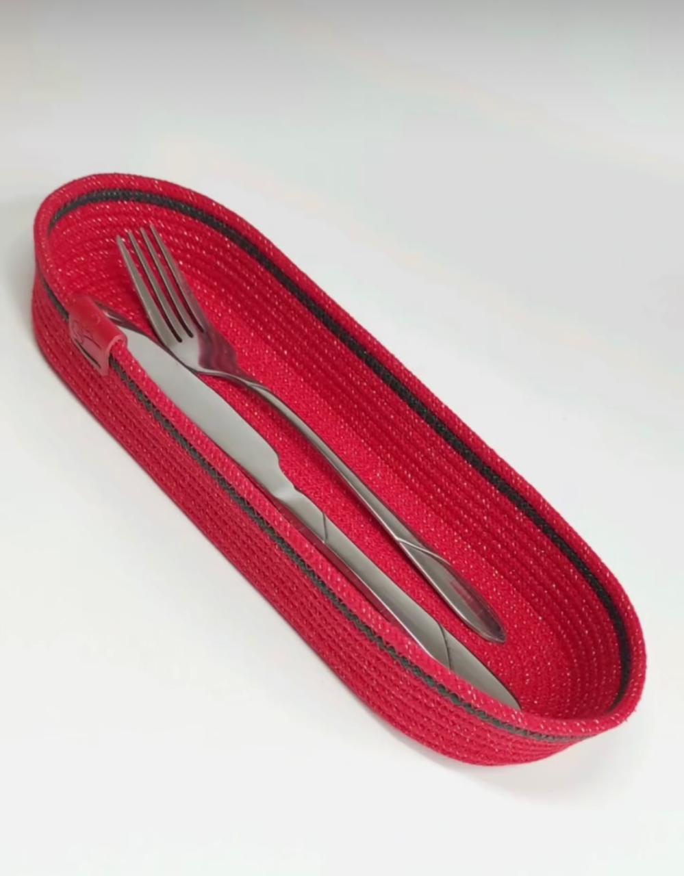 Handmade woven cotton plate 0
