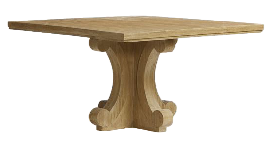 Tjikko Weather-Resistant Dining Table in Teak Veneer 1