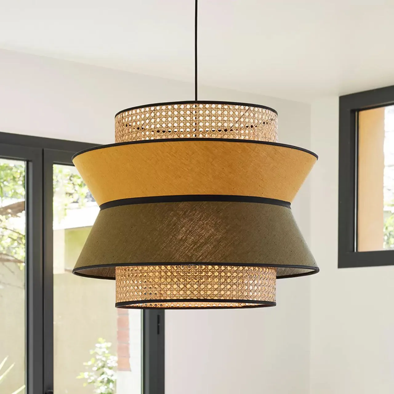 Boho Rattan Pendant Lamp ARK21 1