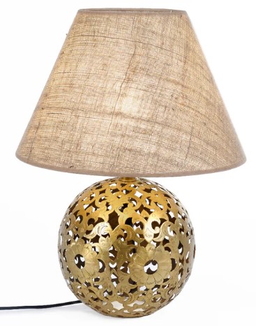 Kedra Orb Brass Lamp 0