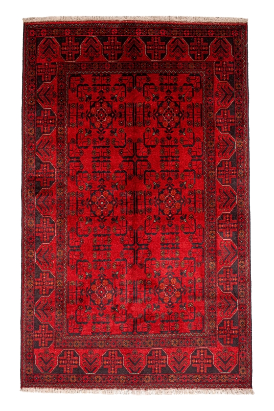 Khan Mohamadi Handmade Wool Rug – Bold Heritage and Lasting Craft 0