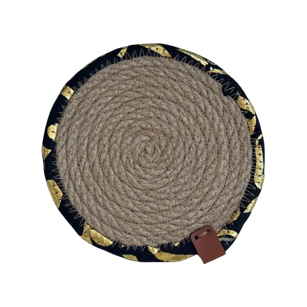 Ramadan Round Jute Coaster 0