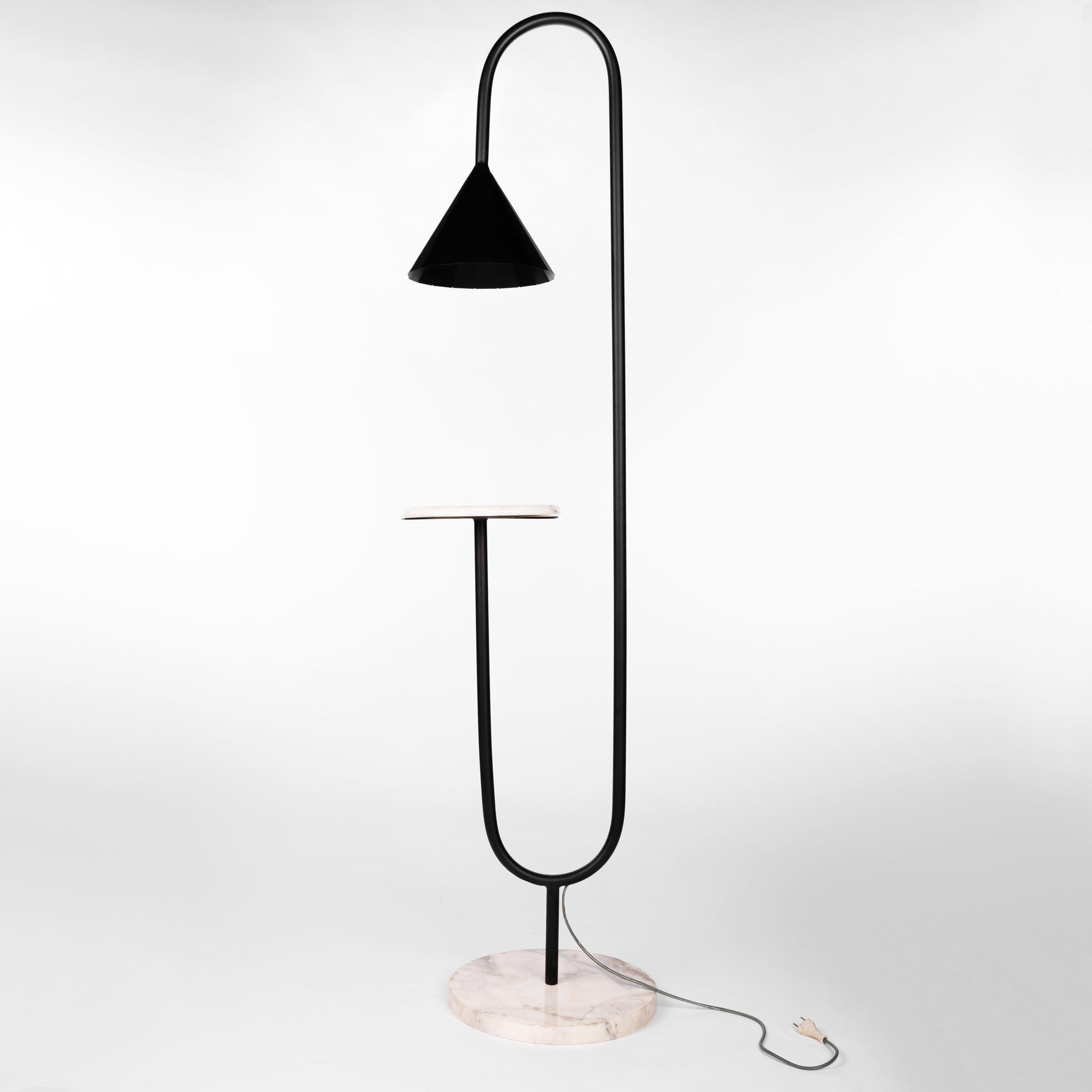 Marble Floor Lamp with Table 0