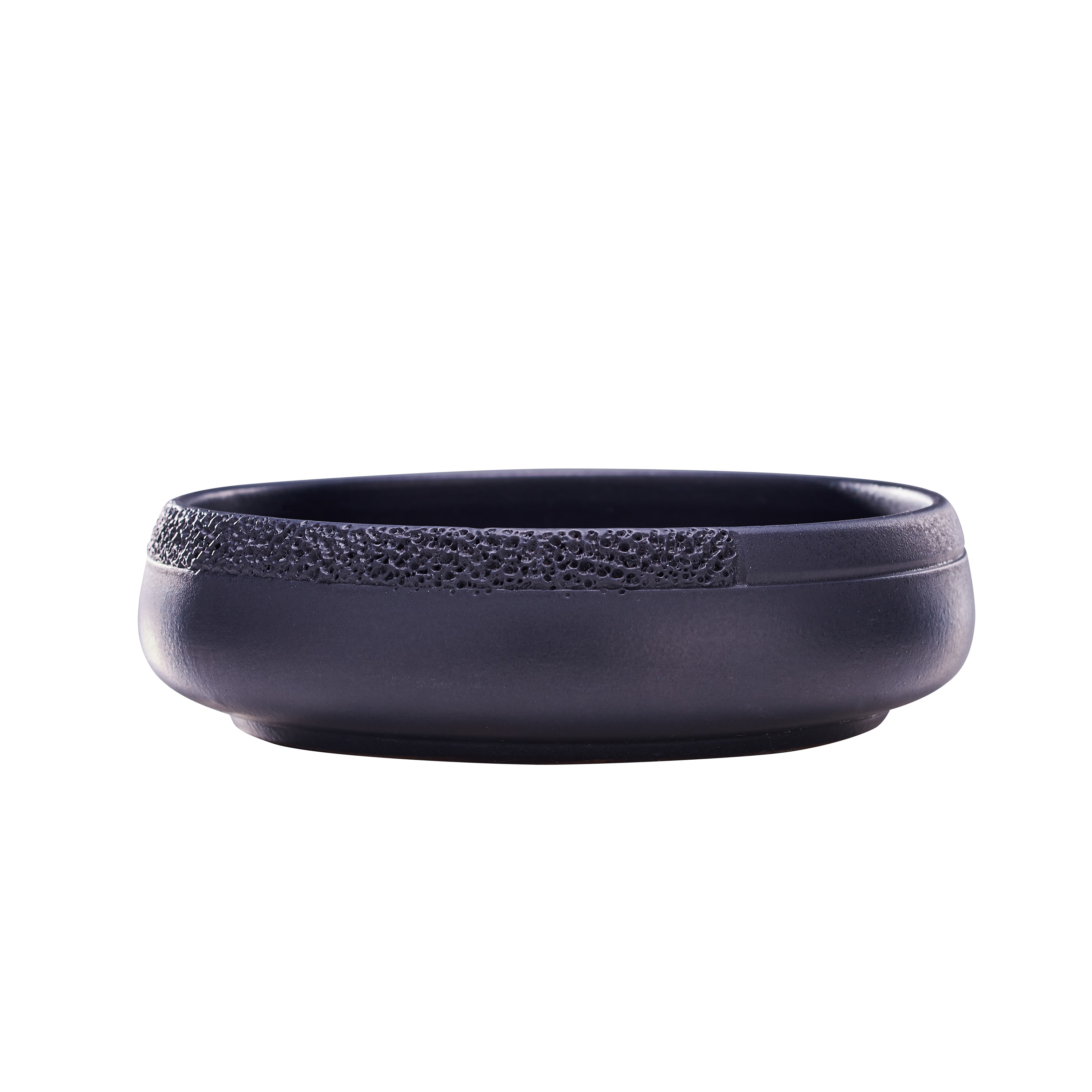 Ashes Salad Bowl Full Hammered Black 0