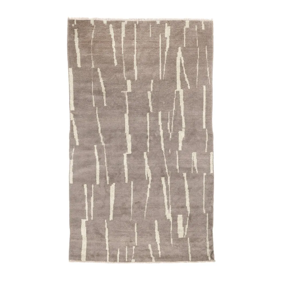 Beige Broken Chains Hand-knotted Carpet 0