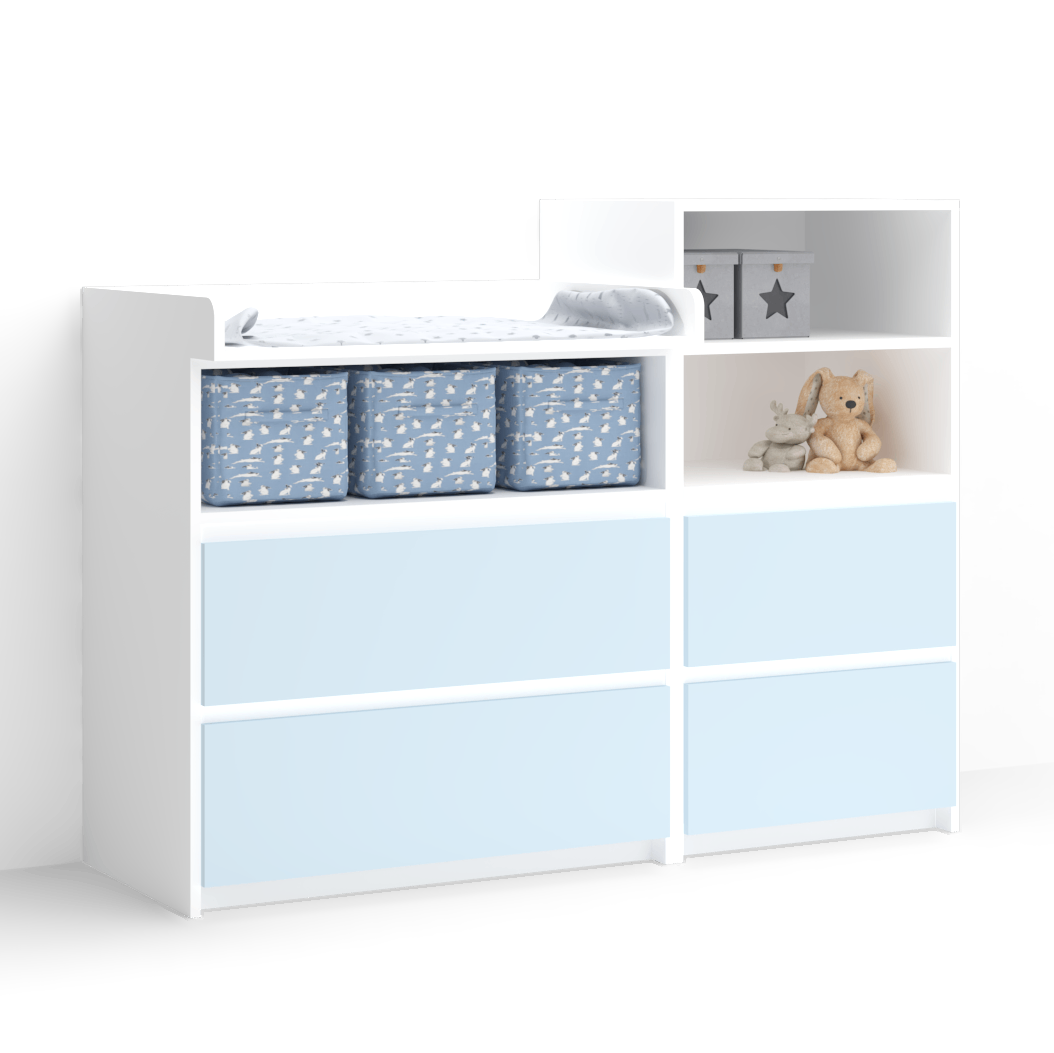 Meda Chest of Drawers With 2 Open Shelves 9