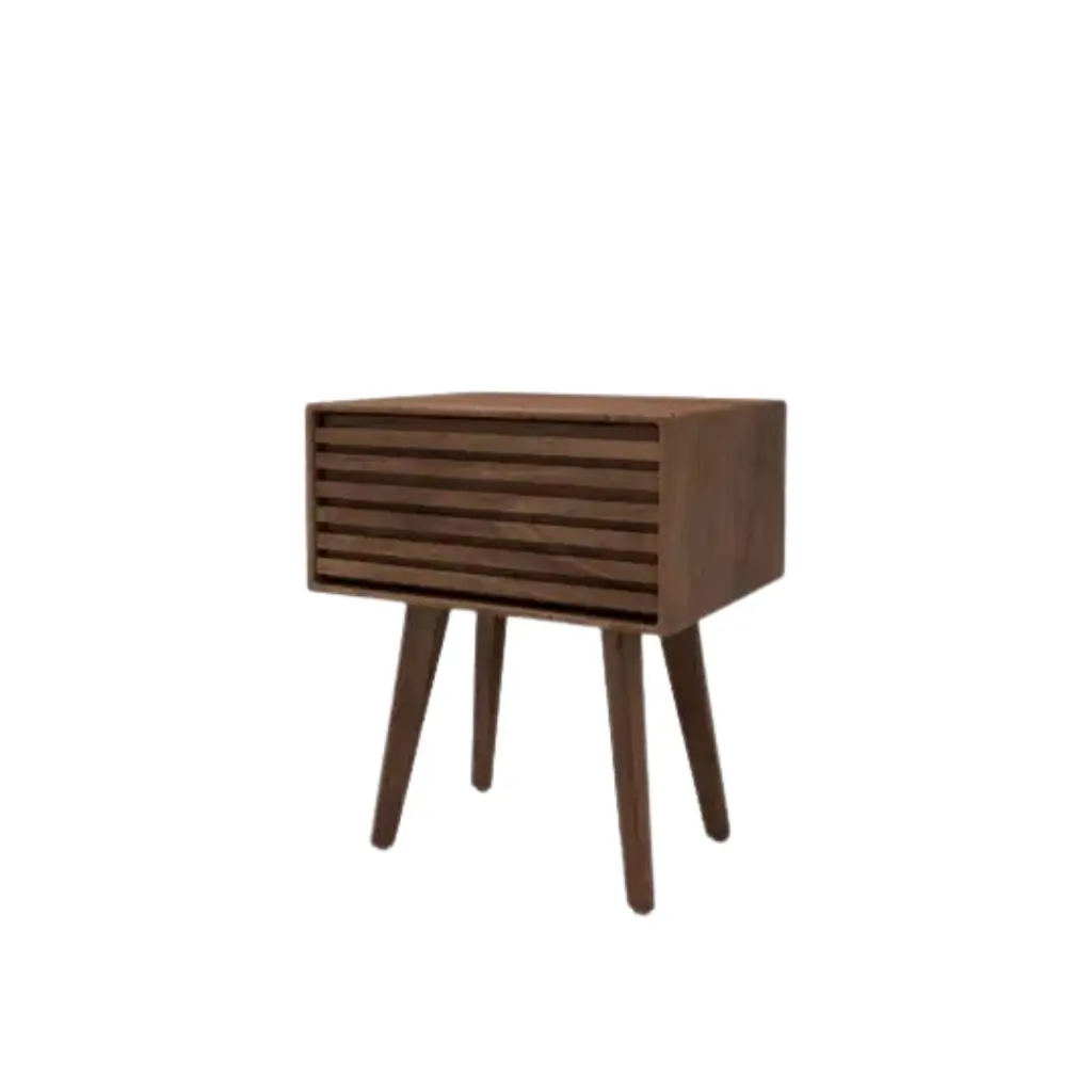 Boxy Night Stand - Single Drawer - Sturdy Wood 0
