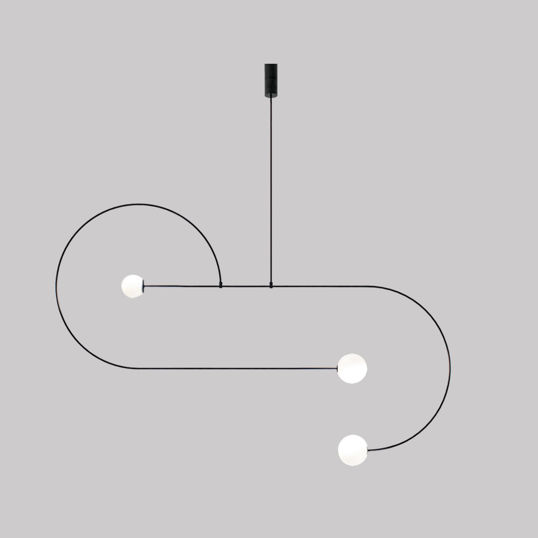 Opal glass chandelier 0