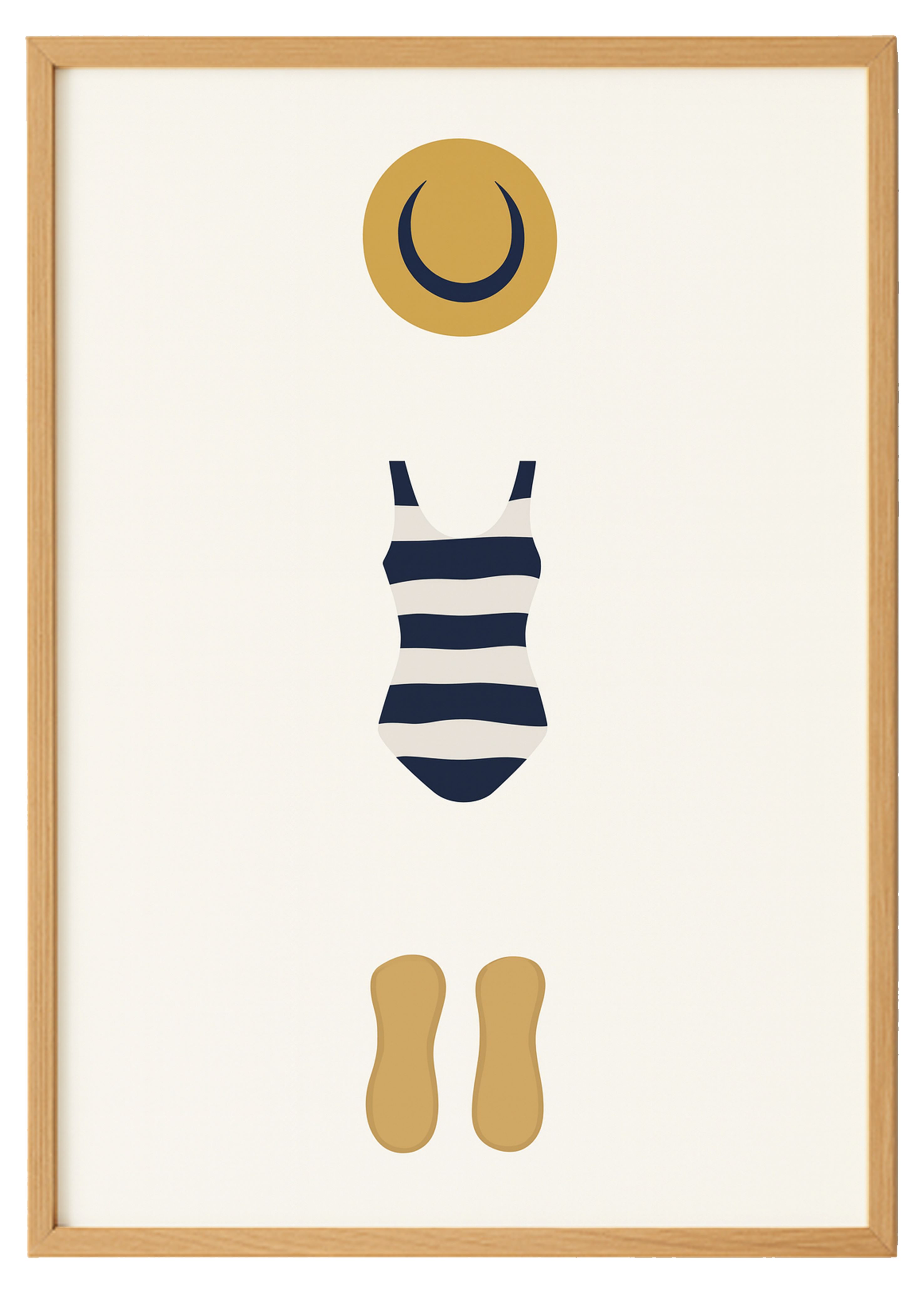 Beach Sunbathing Print 0