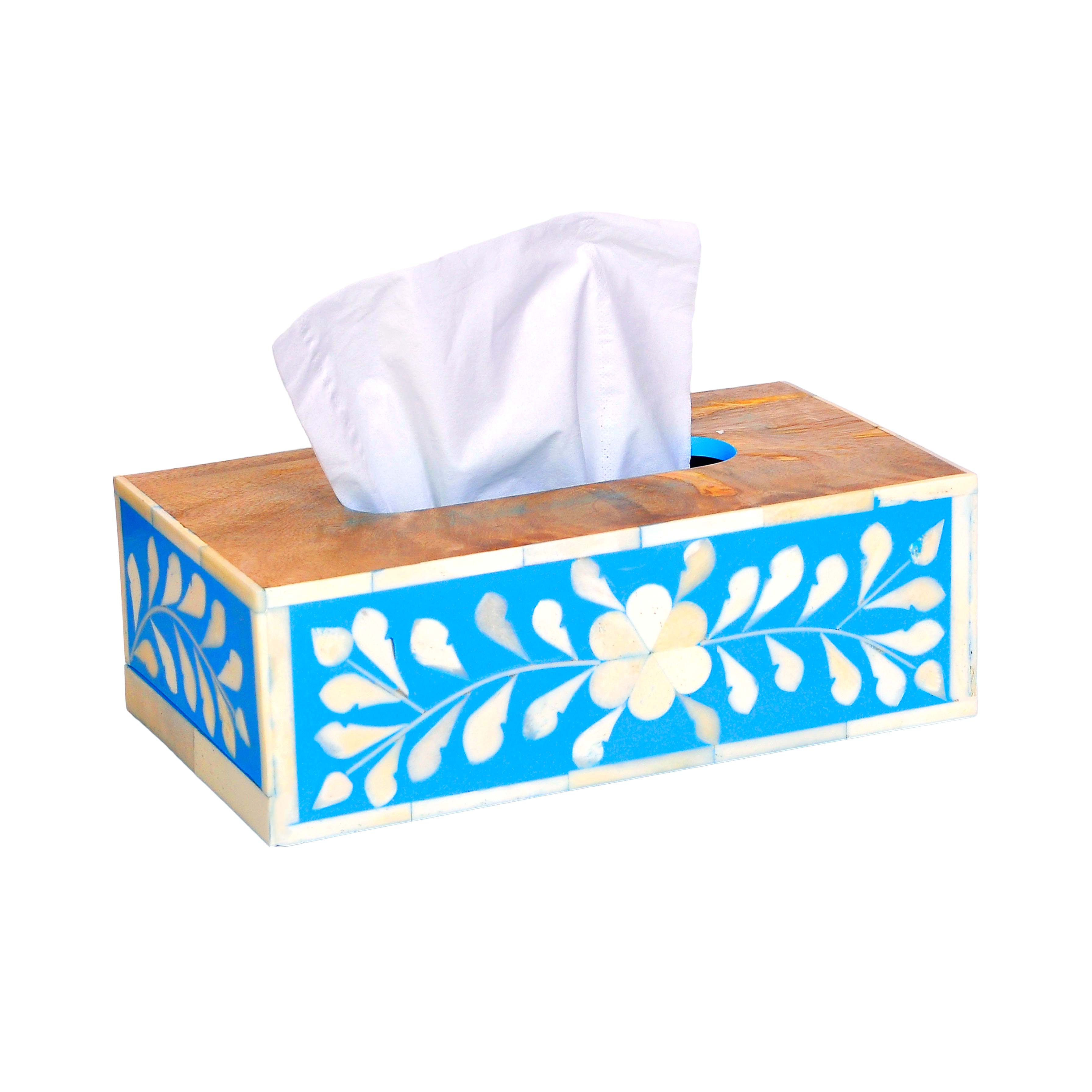 Blue Moroccan Tissue Box 0