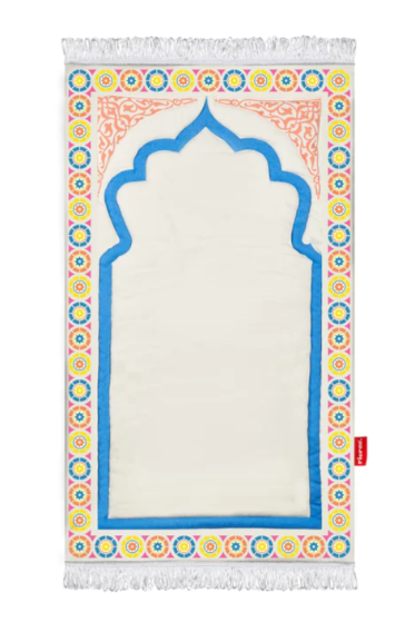 Printed Fiber Padded Prayer Mat- Colored Frame 0