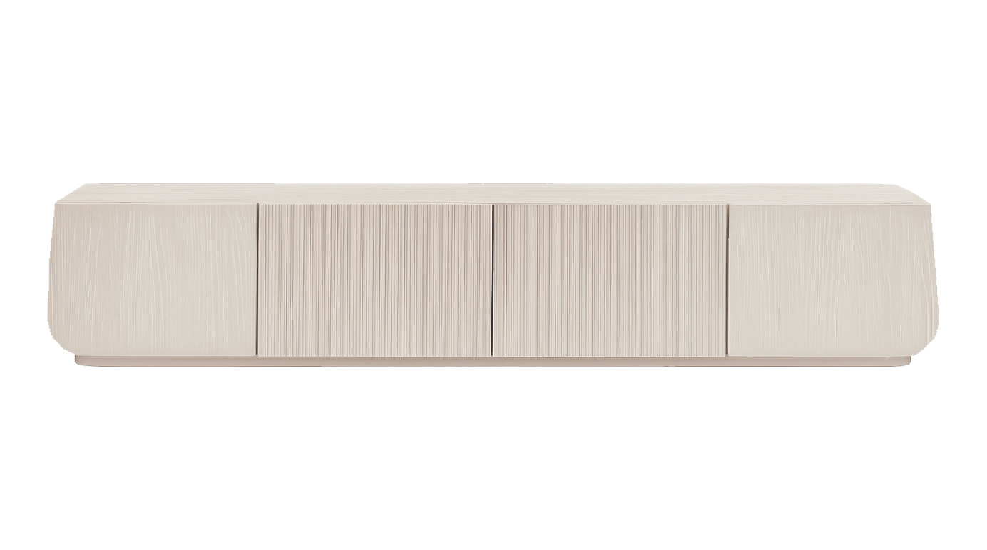 Colm Oak Wood Veneer TV Unit Beige 0