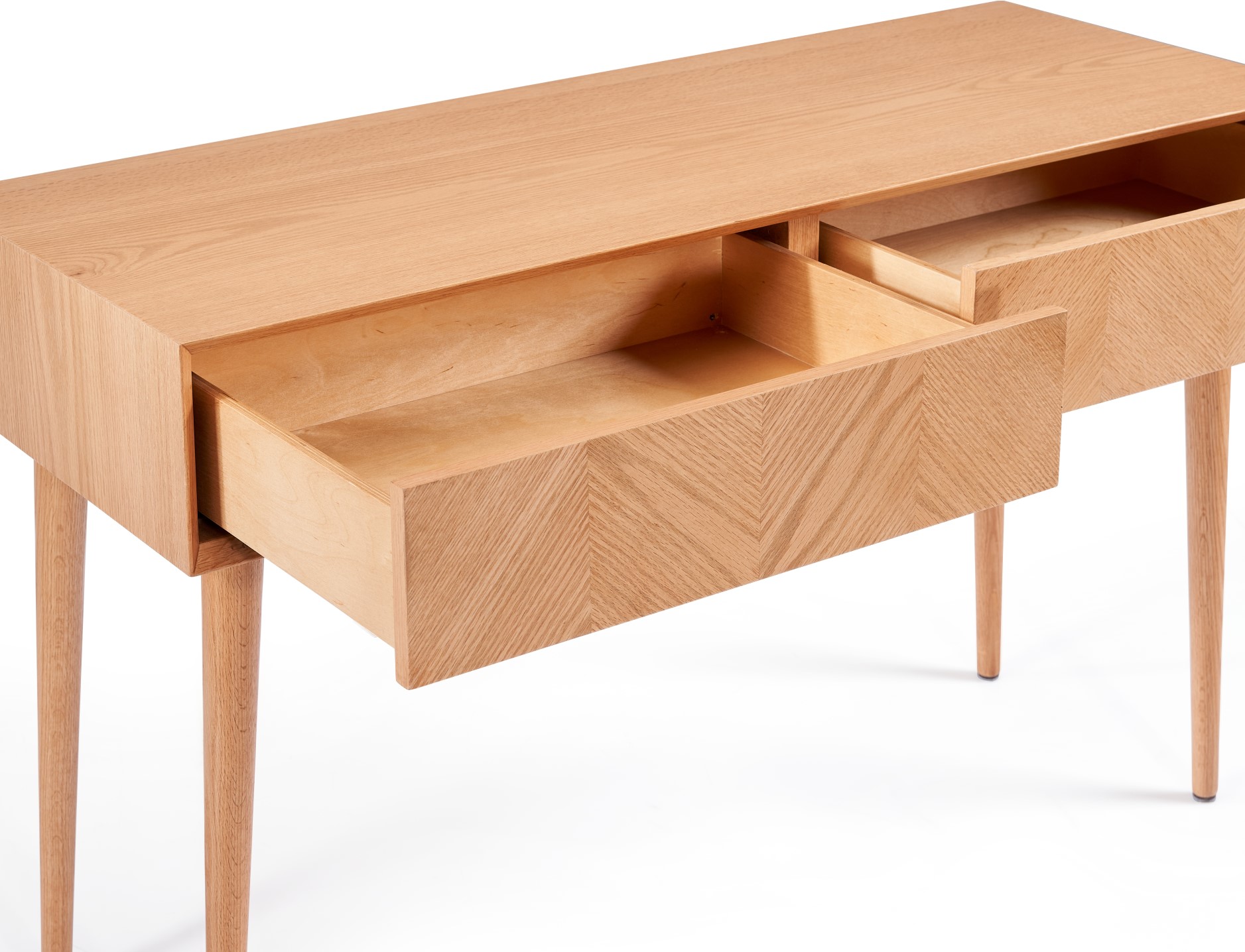 Maisy Chevron Pattern Wooden Console 2