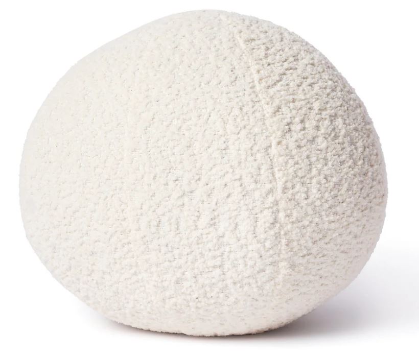 Ivory Snow Ball - Boucle Cushion