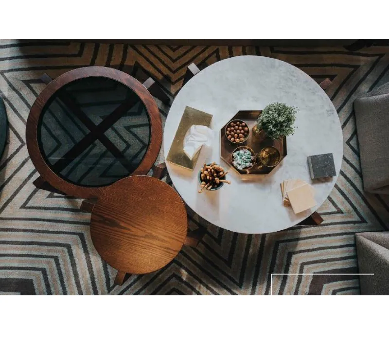 Circle Coffee Table Set of 3-Customized Sizes 0