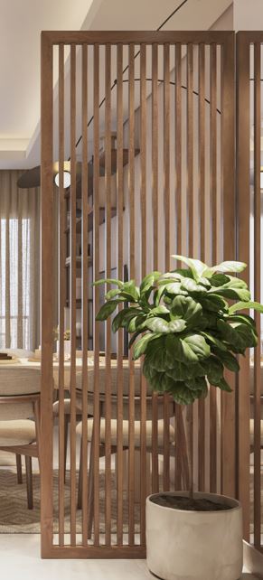 Wooden Partition 110cm 0
