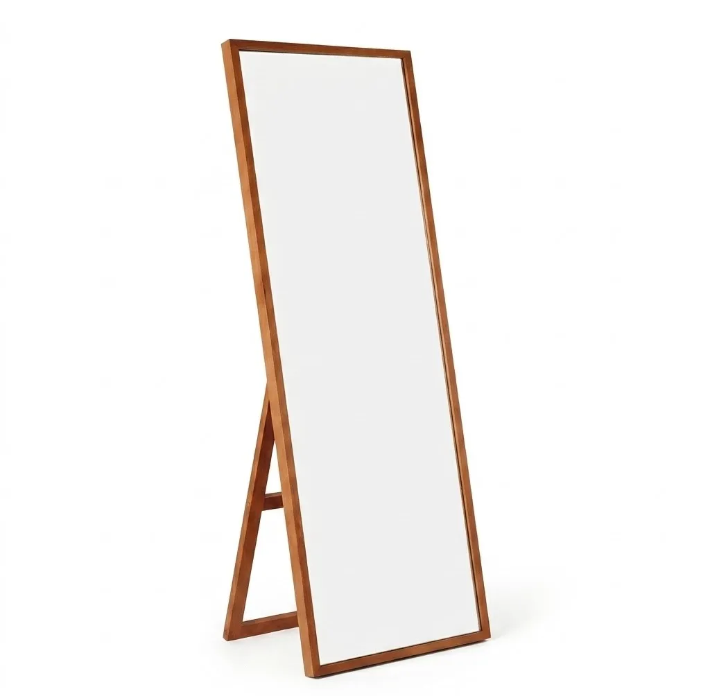 Nettie Beech Wood Full-Length Standing Mirror image