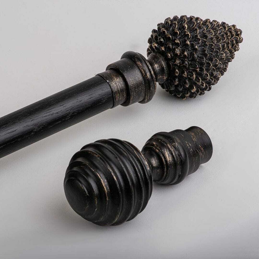 Oak Rod 180 cm single ,color is black