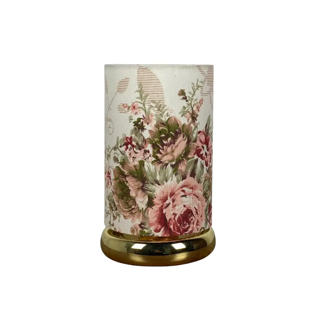 Floral Modern Table Lamp TLM7 – Gold & Patterned Charm 0