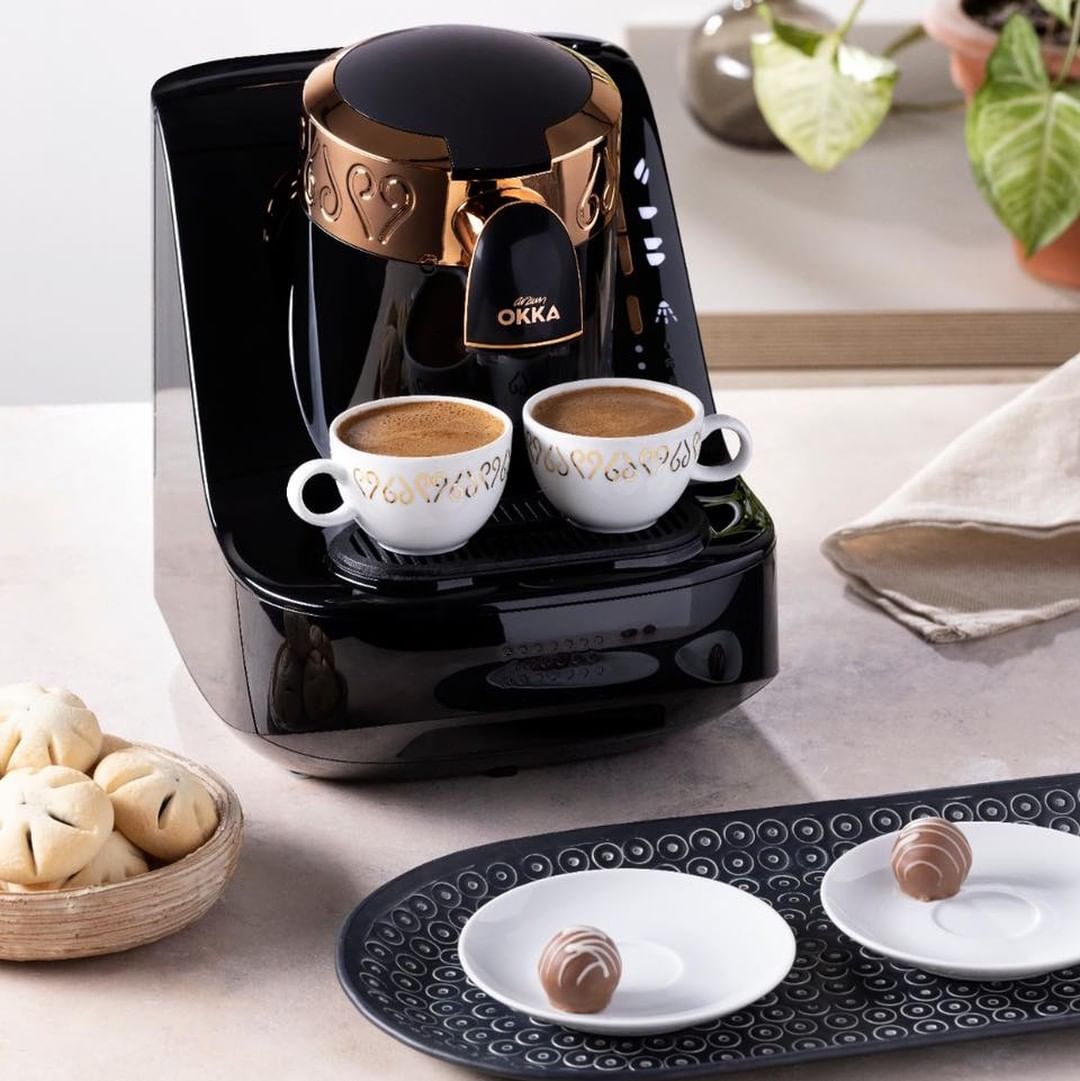 Arzum Okka - Automatic Turkish Coffee Machine - Ok008- B  -White & Gold 2