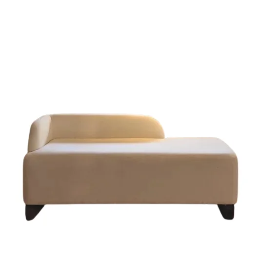 NJ Banquette – Upholstered with Raw Steel Legs