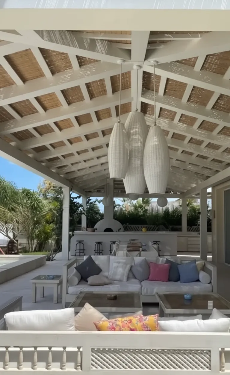 Sprout Bamboo Pendant White 2