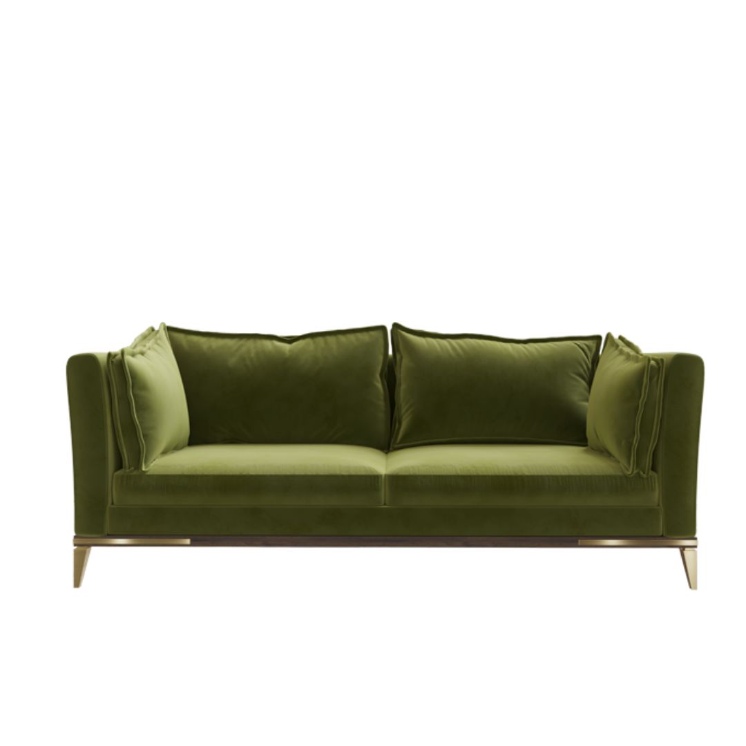 Luxurious Sofa I - Massive Beech Wood - Premium Fabric 1