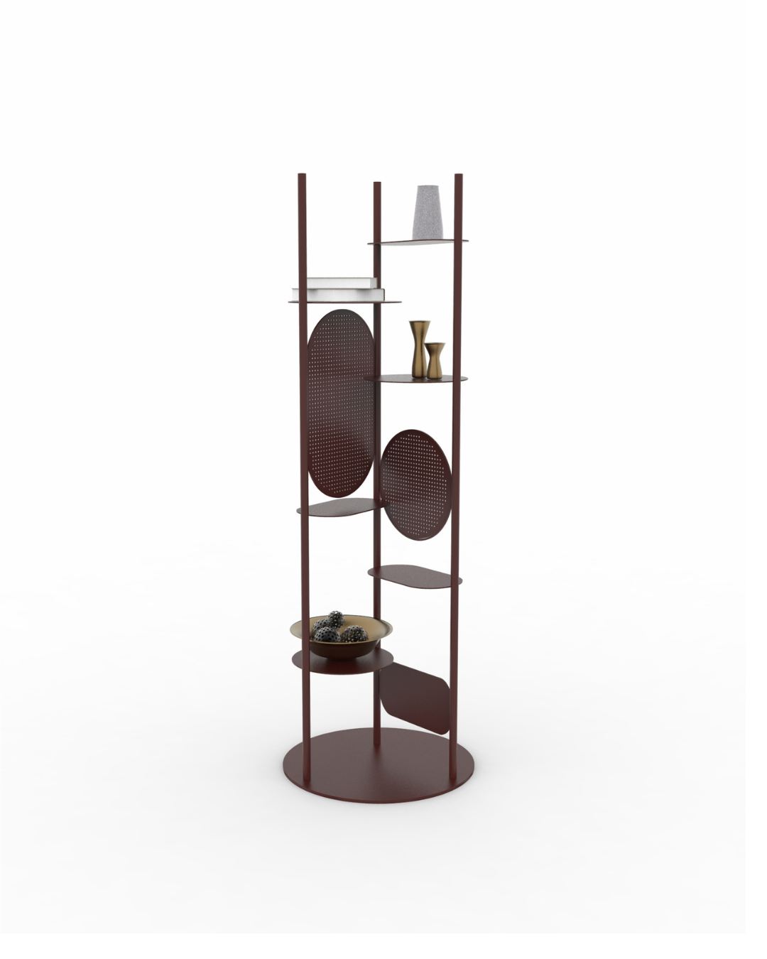 Slim Wave Decorative Shelving Unit 0