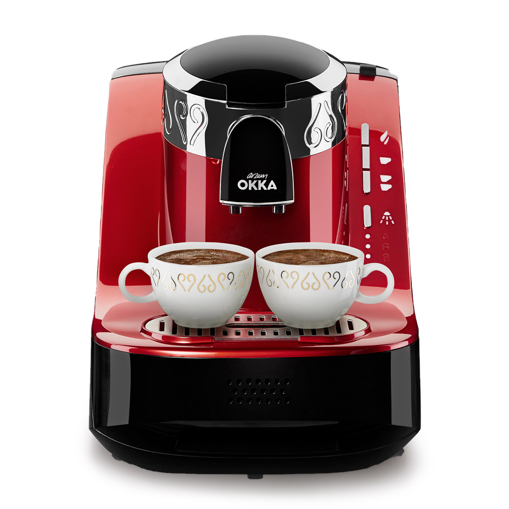 Arzum Okka - Automatic Turkish Coffee Machine - Ok002-Red & Chrome 0