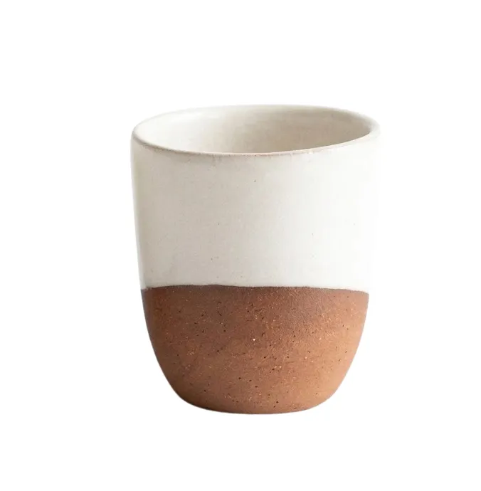 Espresso Cup White & Brown image