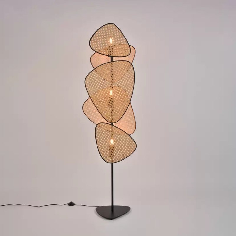 Boho Rattan Floor Lamp ARKF2 0
