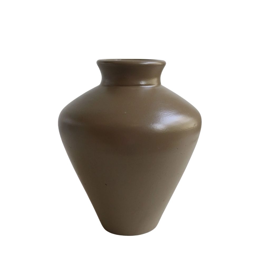 Glazed Olive Vase 0