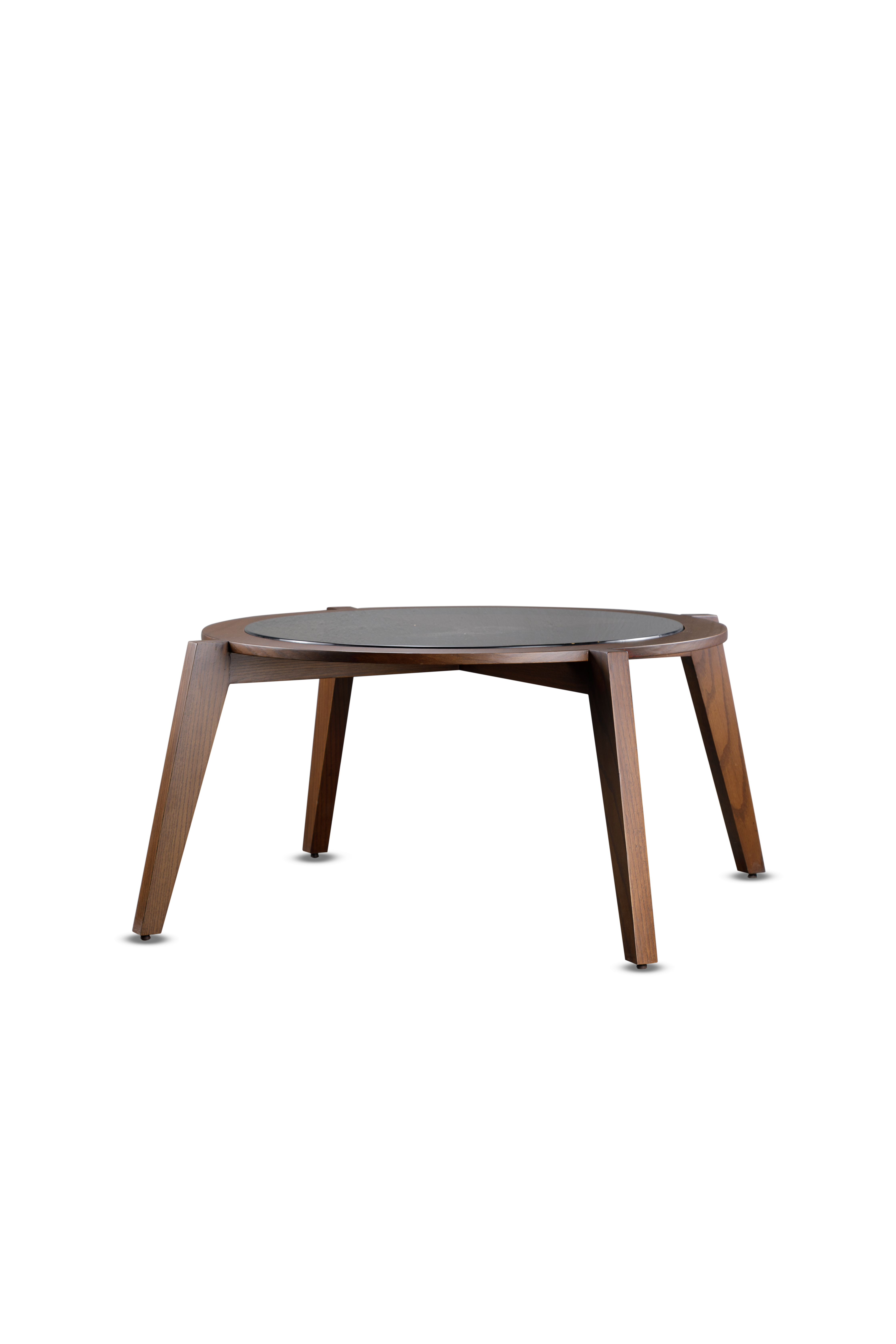 Circle Coffee Table (Glass &Wood ) 1
