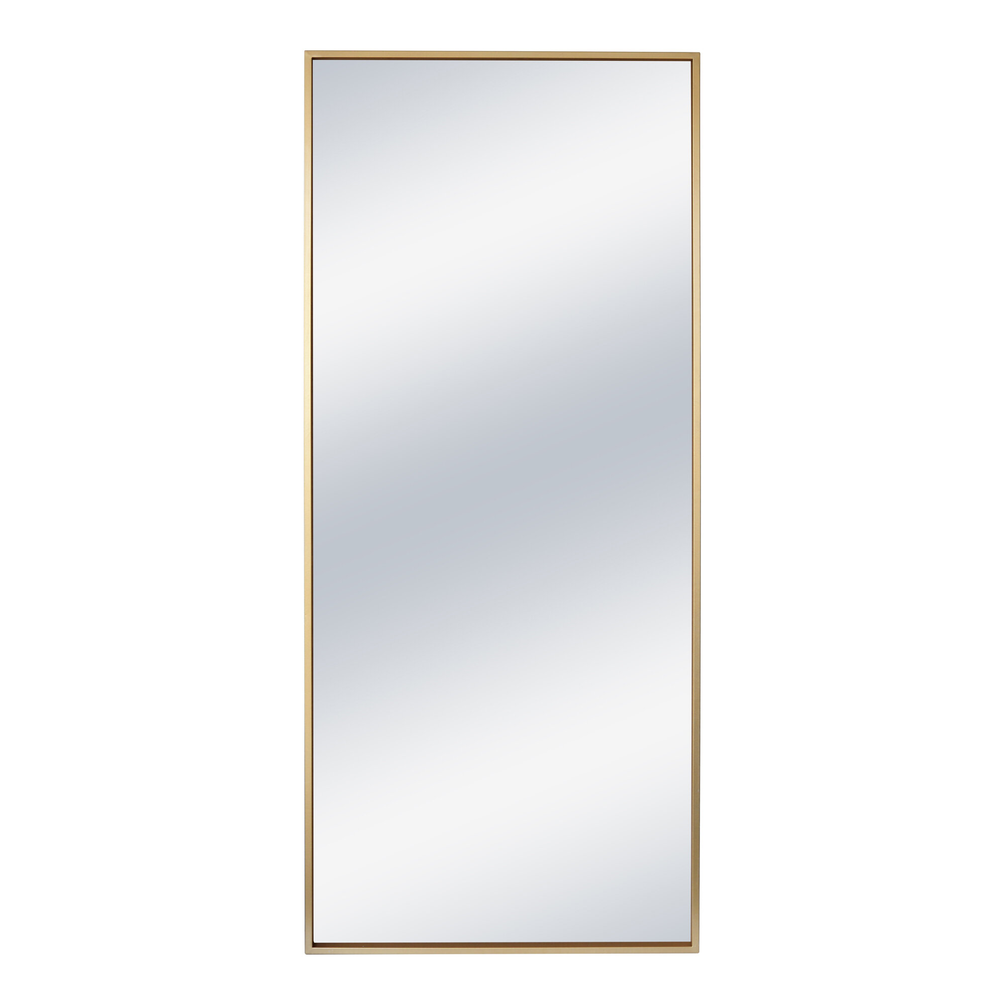 Beth Rectangular Mirror with Antique Gold Frame 0
