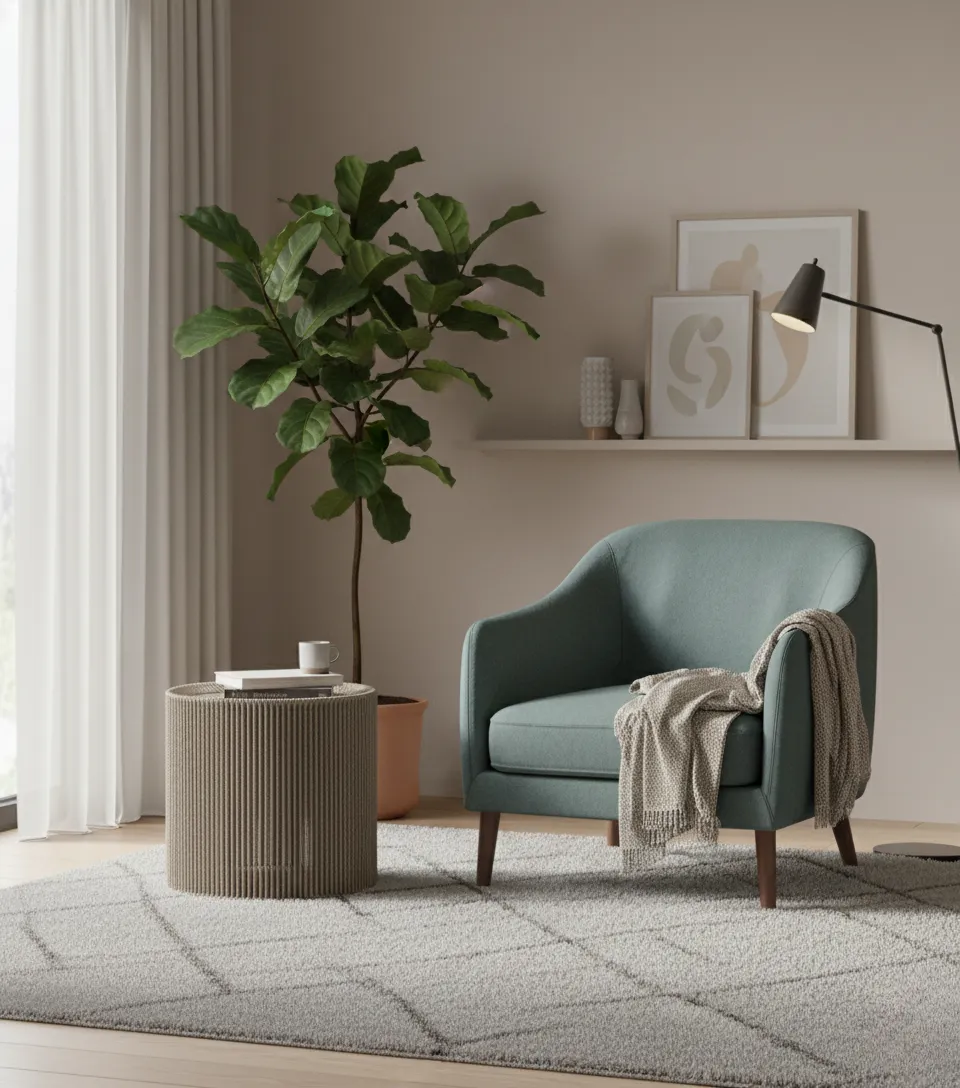 Big Ropes Table - Round Design - Elegant Color 1